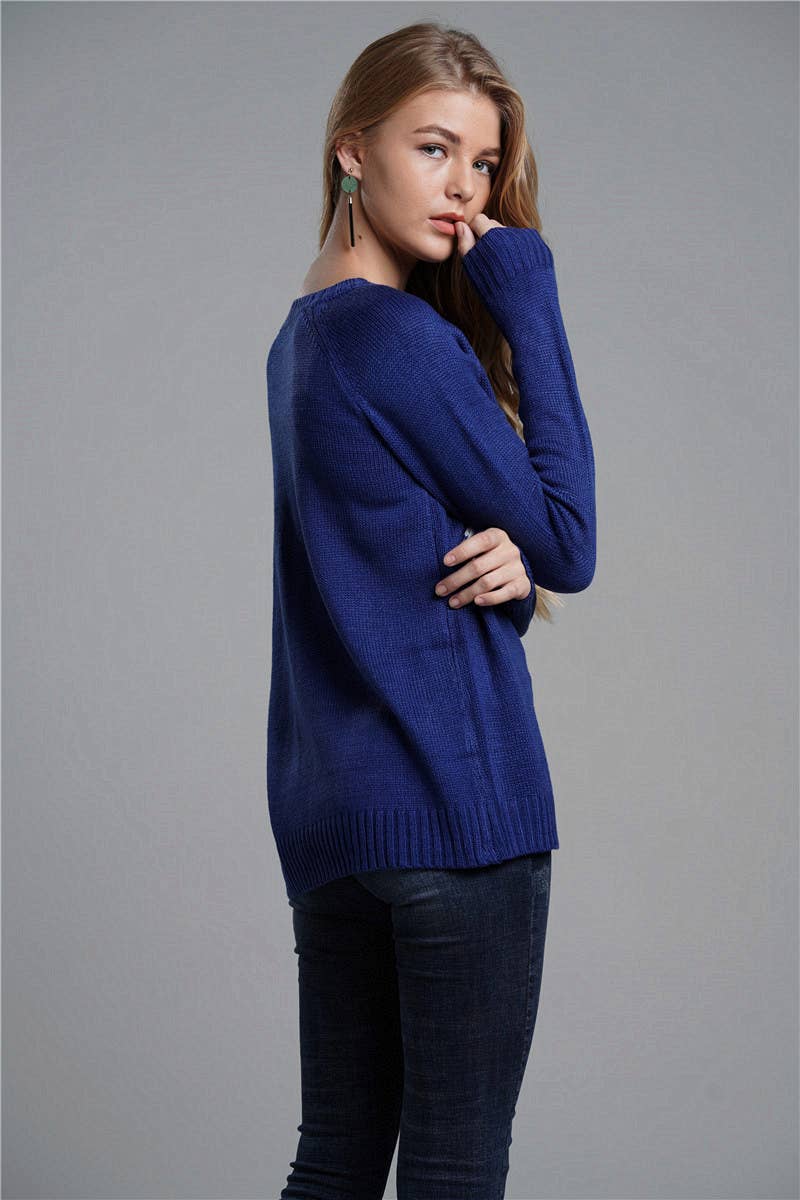 VALENTINE'S DAY PULLOVER CREW-NECK LOVE SWEATER