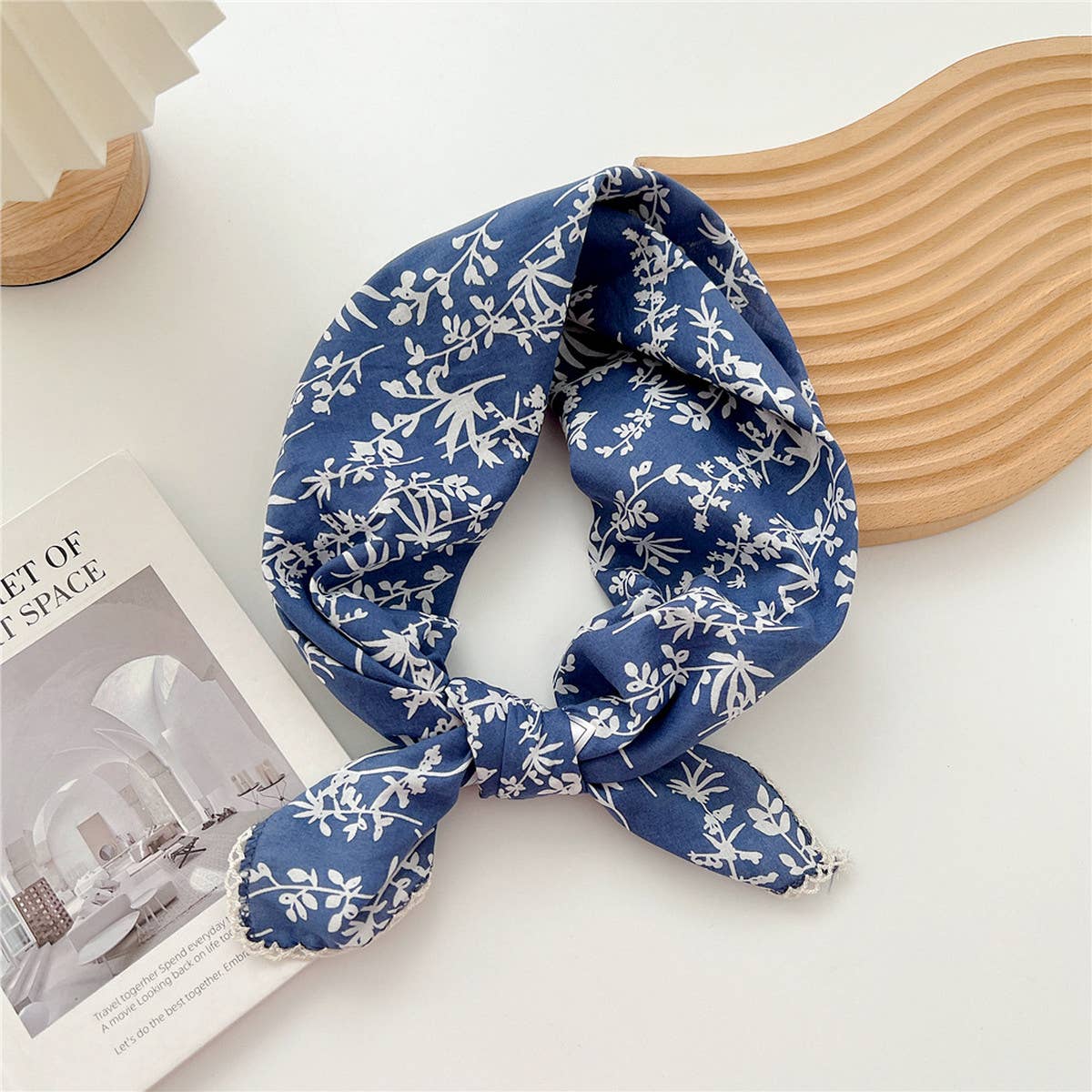 Cotton Linen Square Scarf for Women¡¯s Neck Wrap