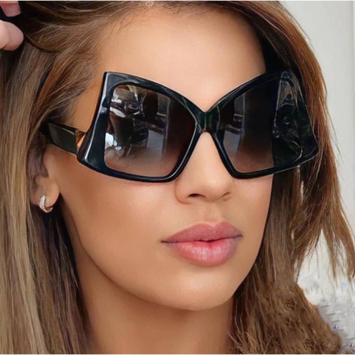 IRREGULAR LARGE FRAME SUNGLASSES