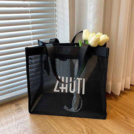 NEW LETTER MESH LARGE CAPACITY COSMETIC BAG_CWAB4455