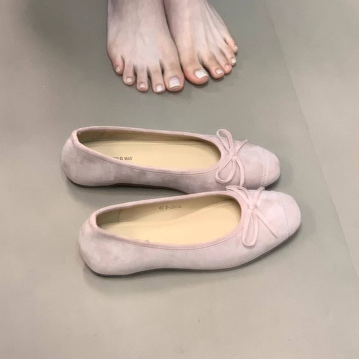 Summer Ballet Flats with Bow for Women_CWSHF0068