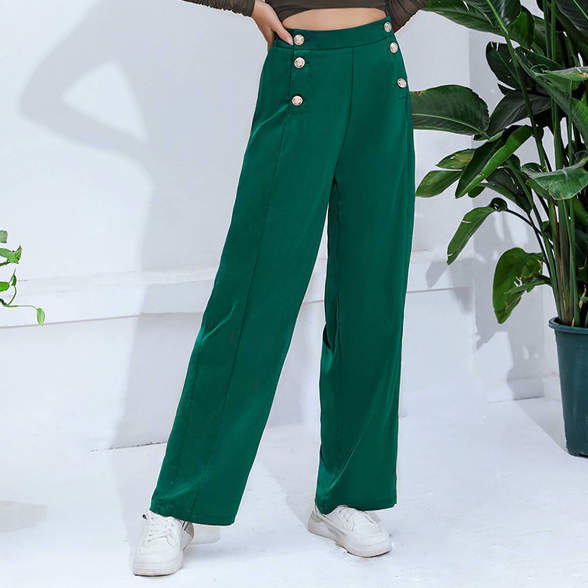 HIGH-WAISTED PANTS SUIT PANTS CASUAL PANTS