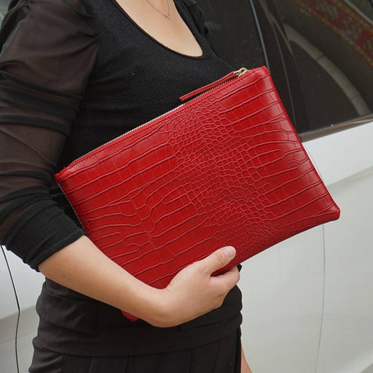 CROCODILE PATTERN LARGE CAPACITY HANDBAG_CWAB1375