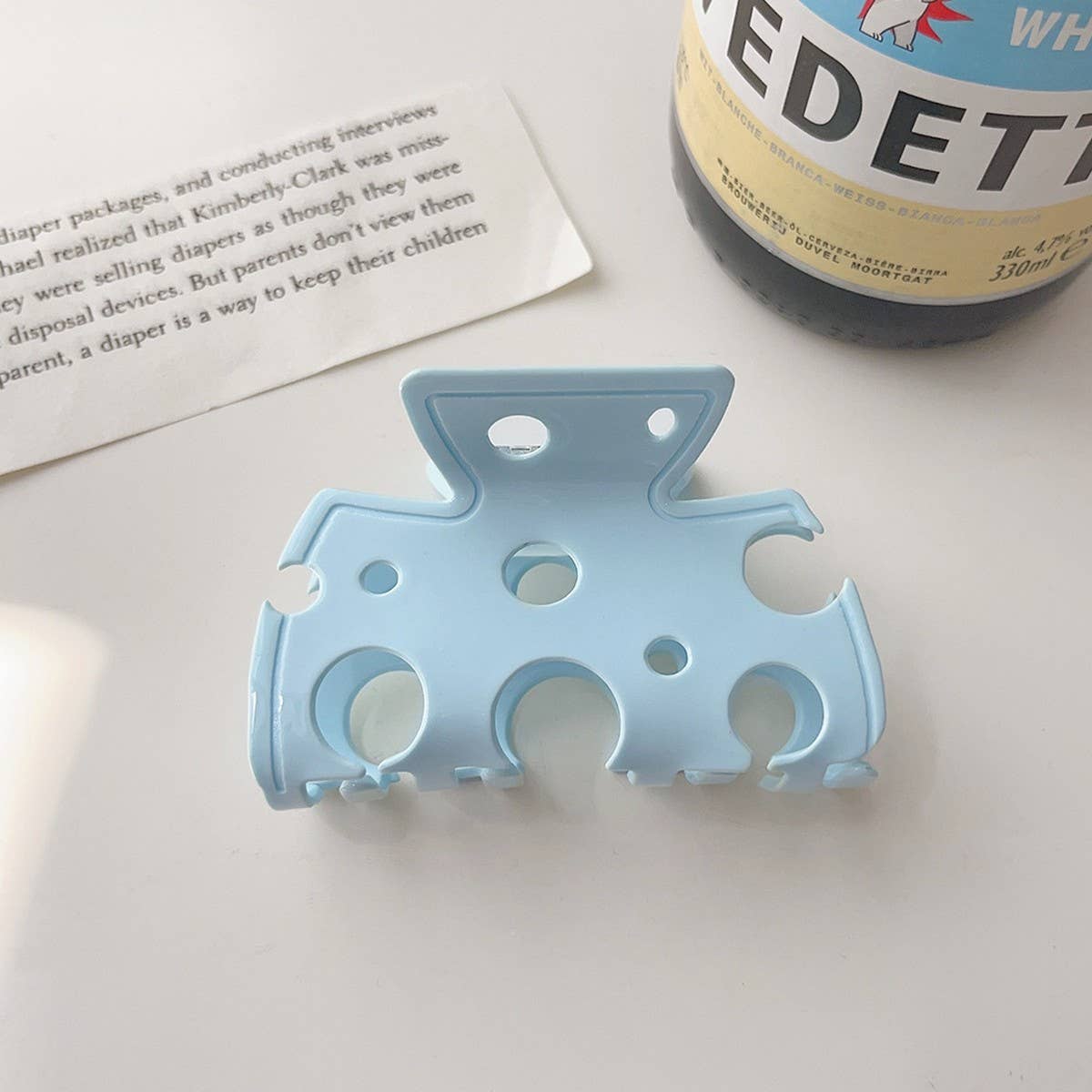 Cheese Shape Acrylic Hair Claw, Medium Chic Clip_CWAHA2697