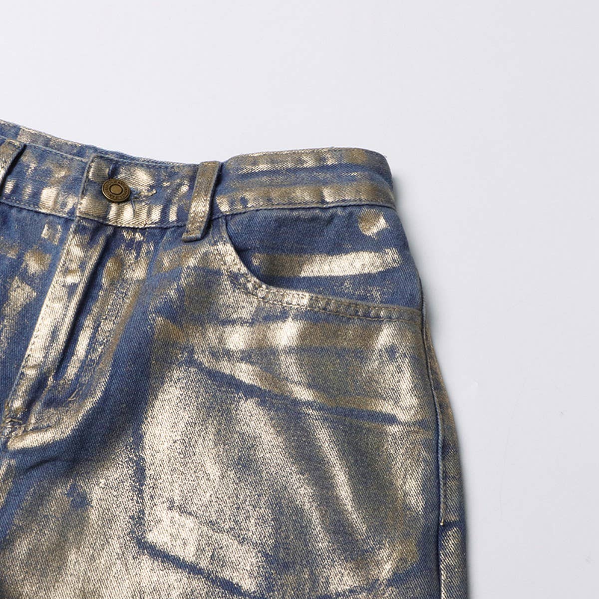 MID RISE STRAIGHT SPRAY PAINTED GRADIENT JEANS