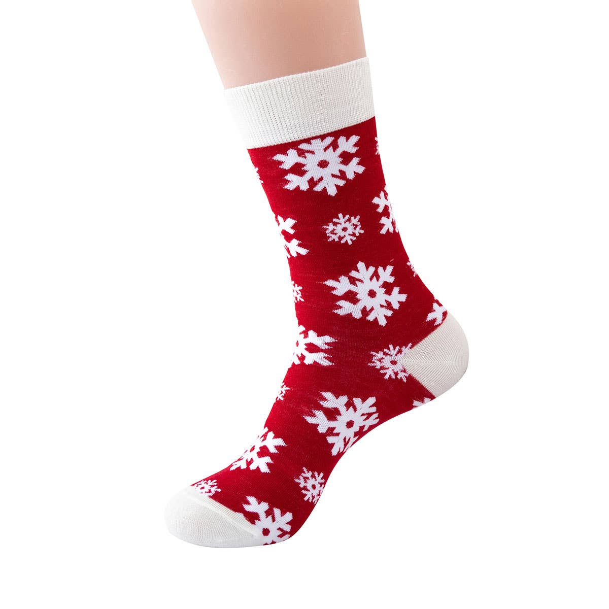 CHRISTMAS PATTERN CREW SOCKS