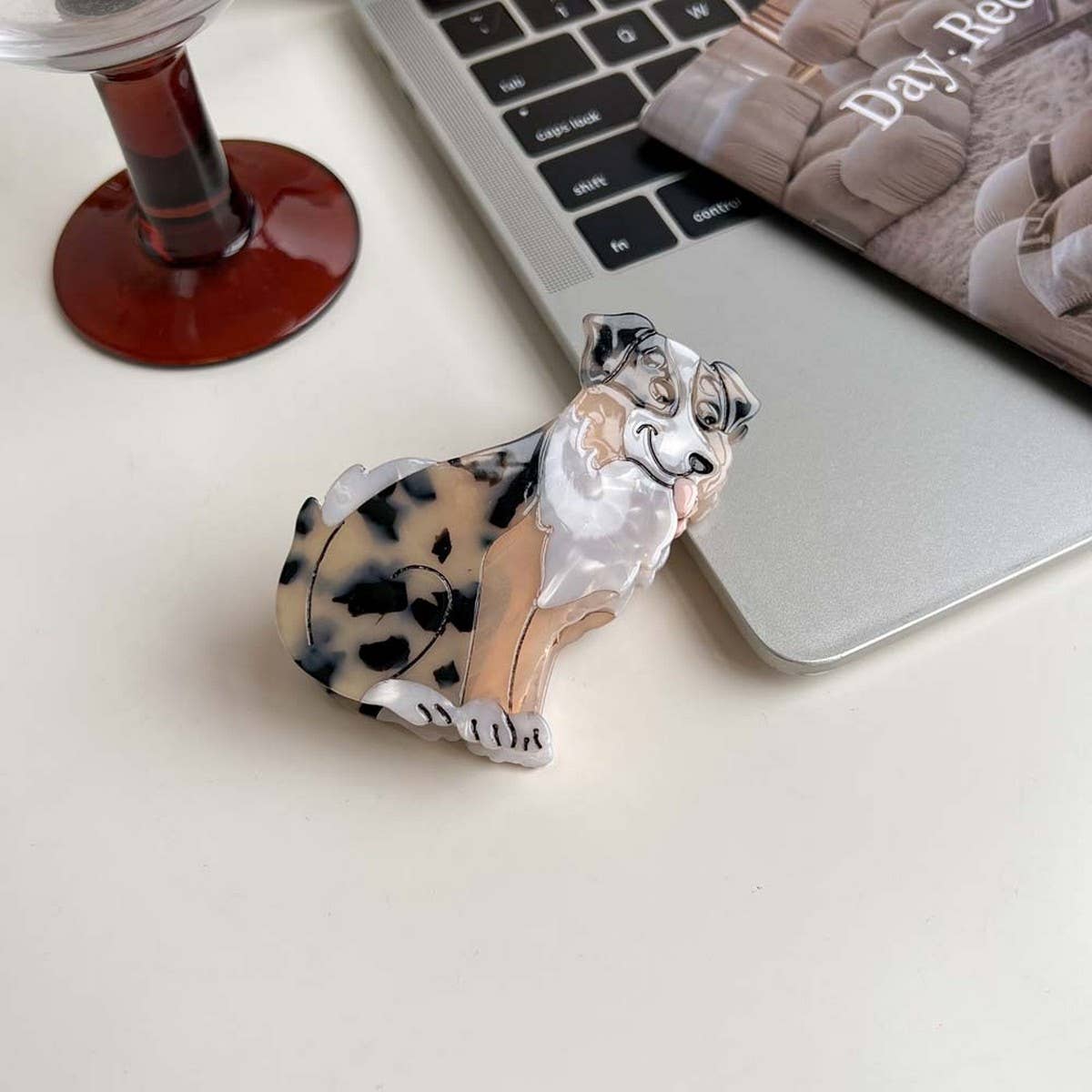 Cartoon Dog Acetate Hair Claw Clip for Girls_CWAHA5780