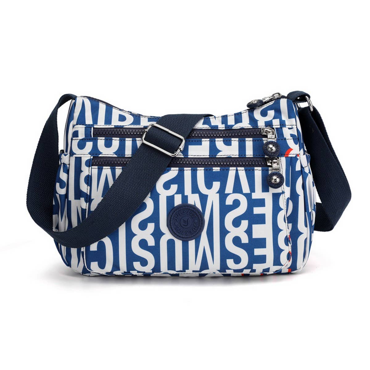 SIMPLE NYLON PRINTED CROSSBODY SHOULDER BAG_CWASC1727