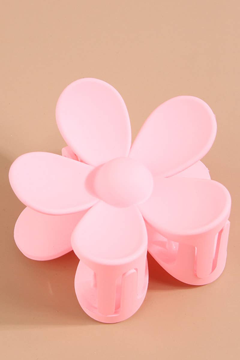 Matte Floral Hair Claw Clip ? Cute & Strong Hold_CWAHA0089