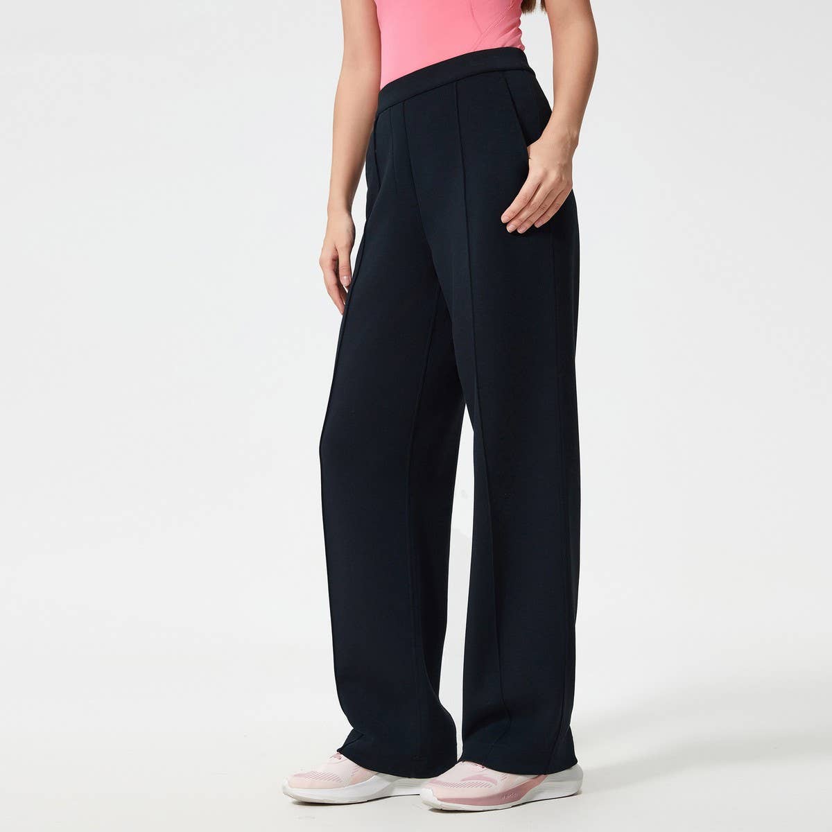 Women's Loose Fit Airy Wide-Leg Sport Pants