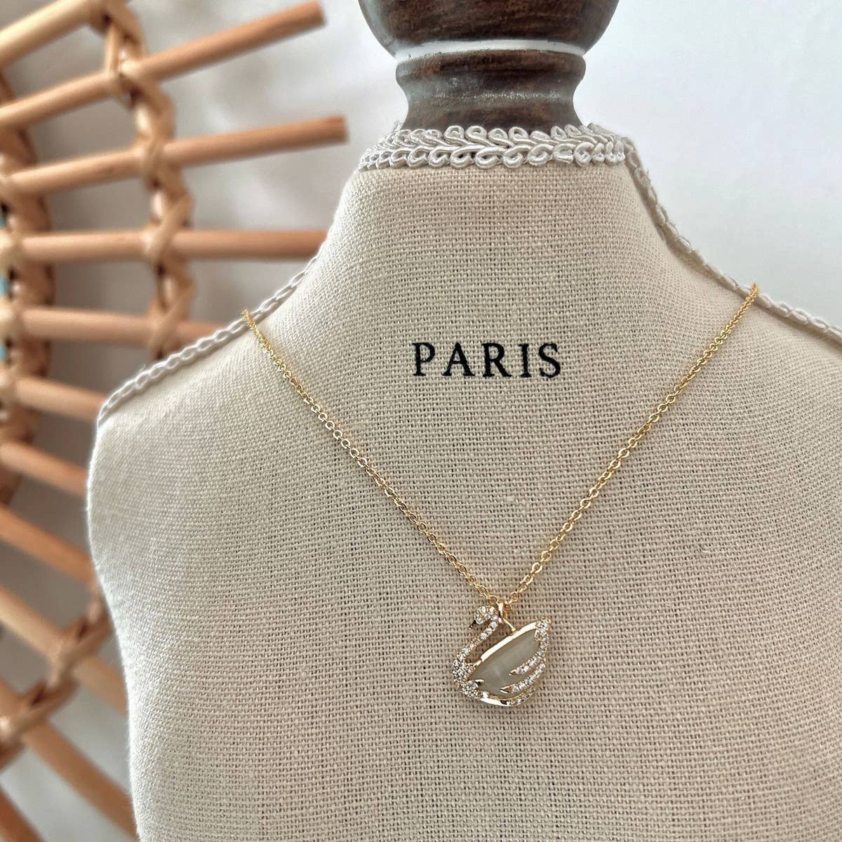 2024 NEW SWAN CLAVICLE CHAIN NECKLACE_CWAJE1253