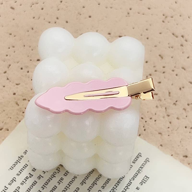 Acrylic dopamine scratch-free hair clips