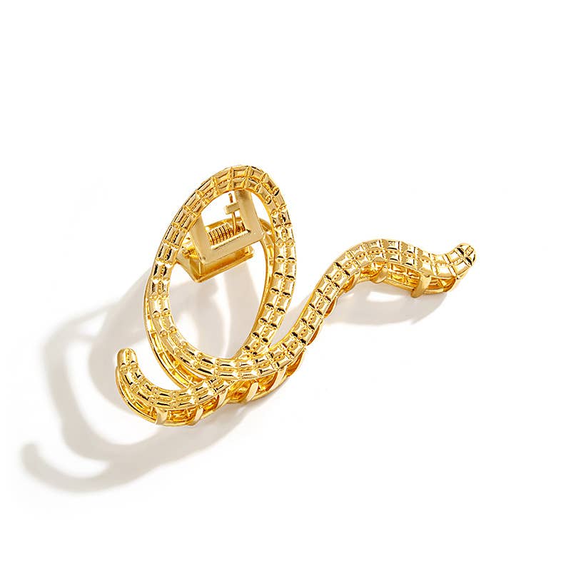 Geometric dark elegant metal clipper hair clips