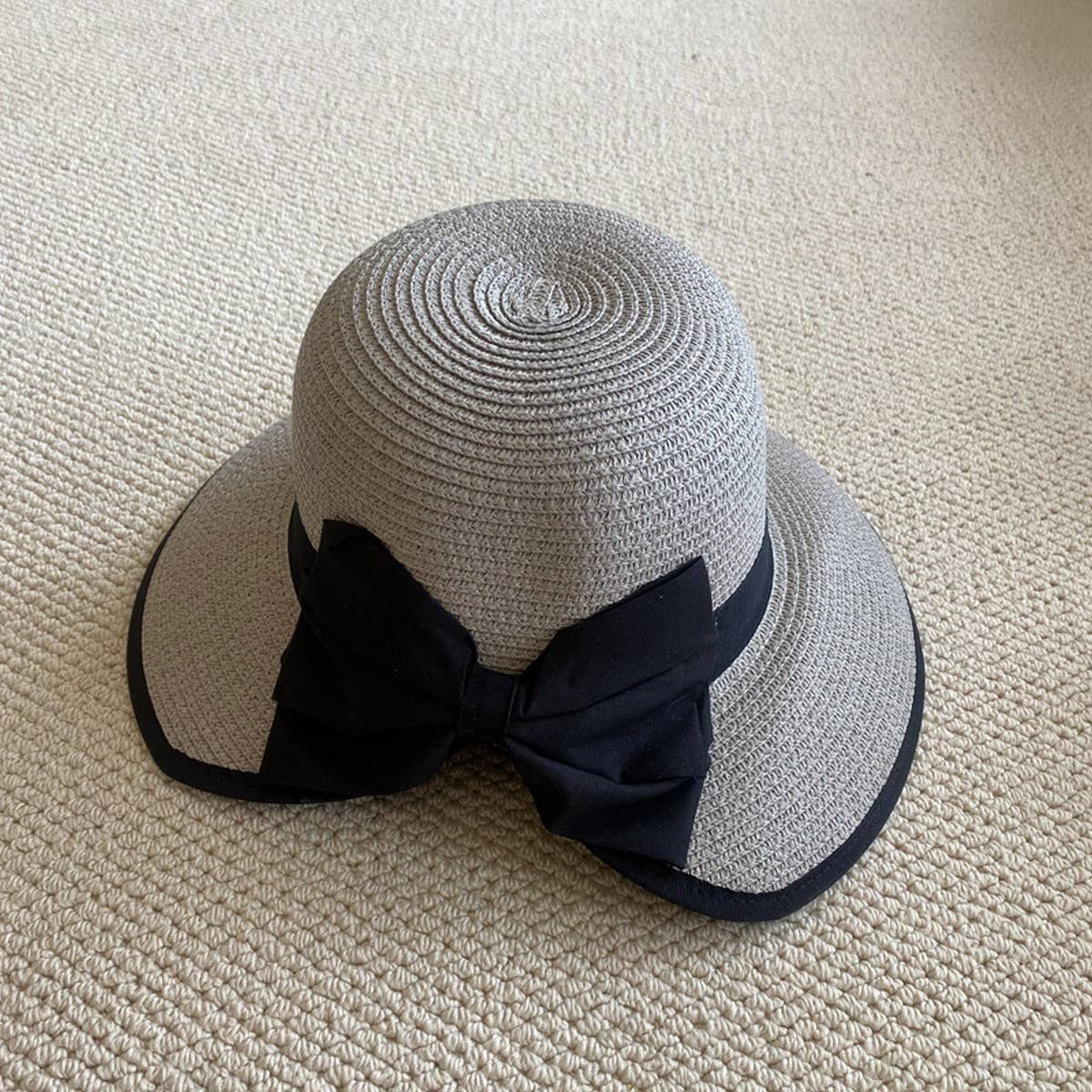 Summer beach vacation sun protection straw hat_CWAH3432