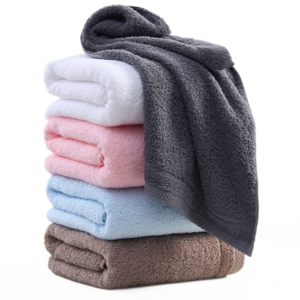 SOLID COLOR COTTON ADULT EXTRA THICK BATH TOWEL_CWMM2308