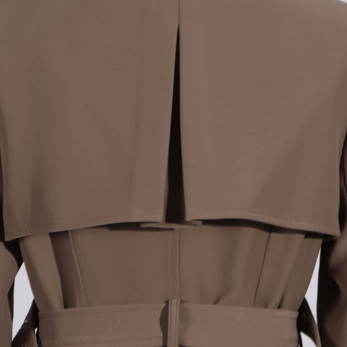 Chic Spring Tie Waist Mid-Length Blazer Jacket