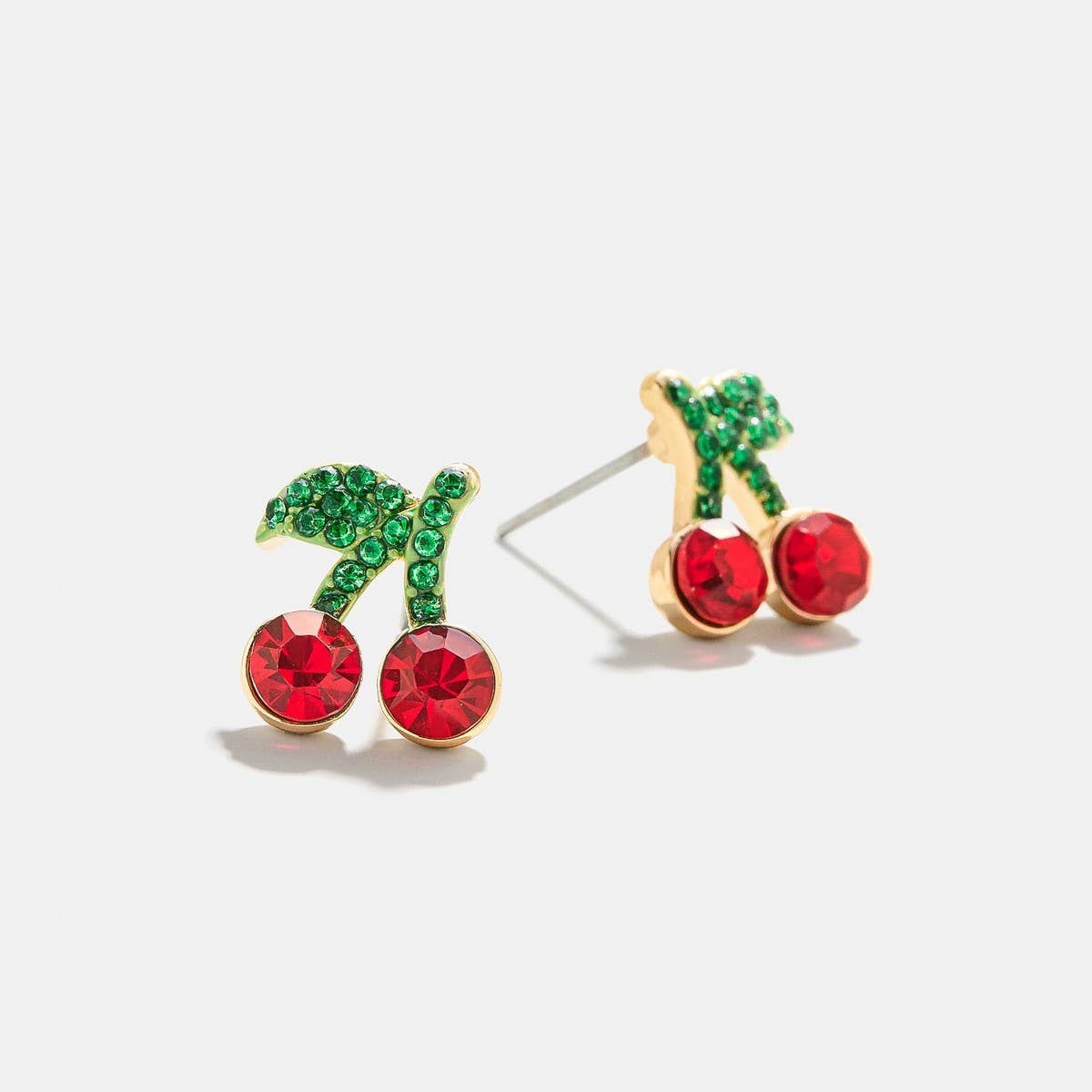 Summer Beach Fruit Stud Earrings Full CZ Copper_CWAJE5106