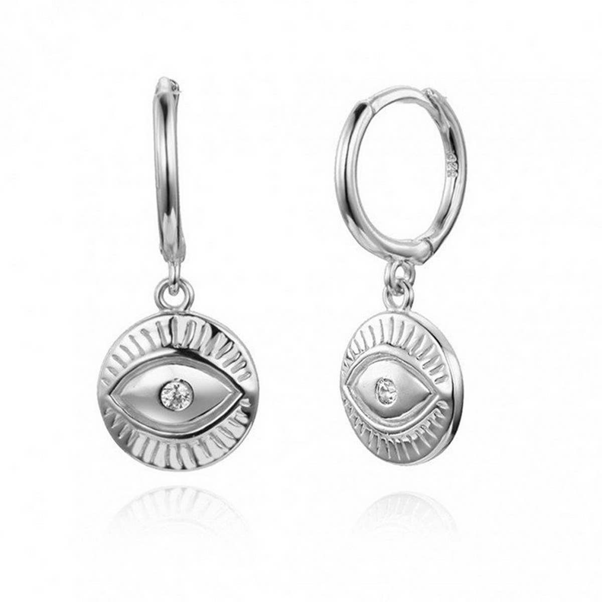 DEVIL'S EYE TOTEM ROUND ART EARRINGS