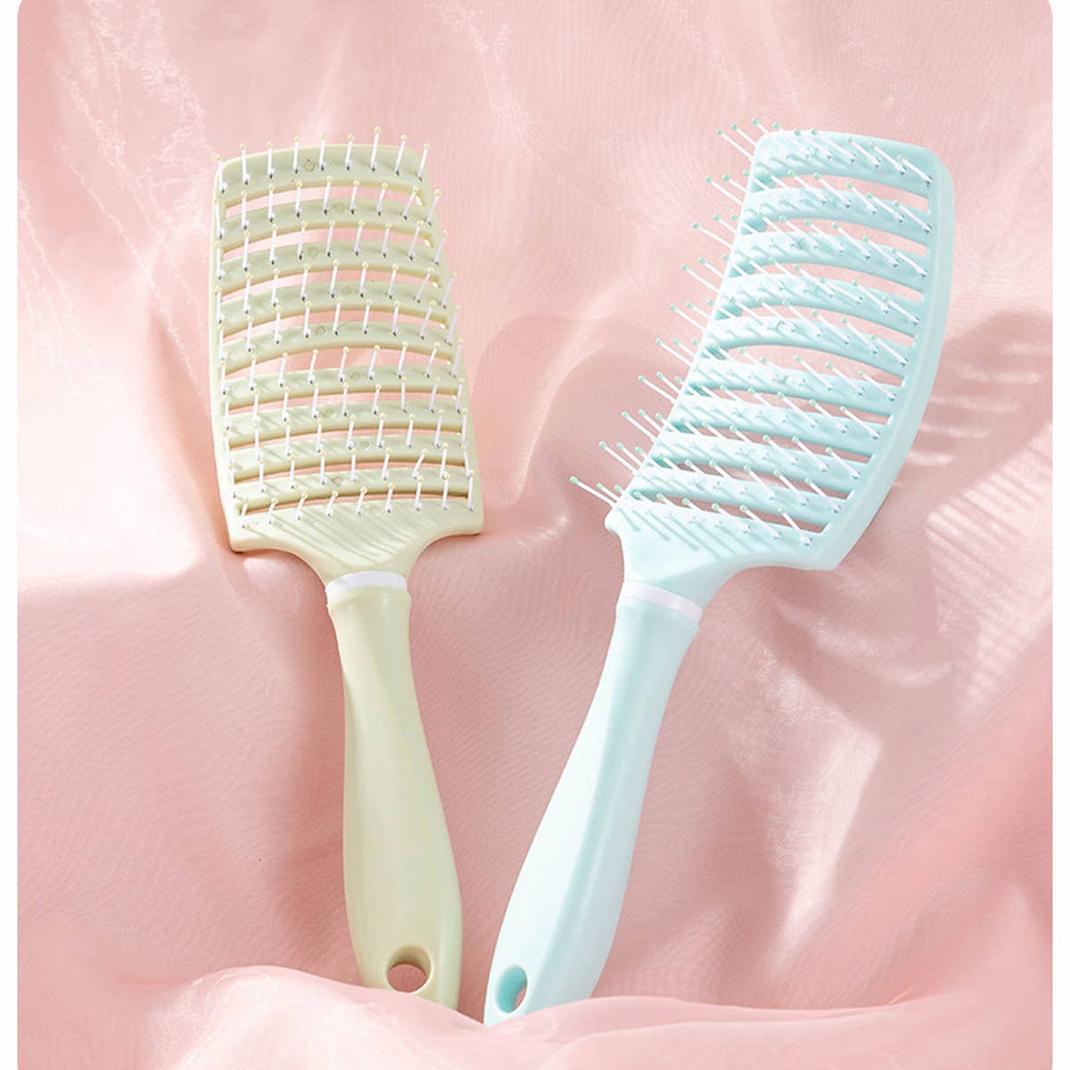 WOMEN HAIR ROOT FLUFFY MASSAGE LARGE CURVED COMB