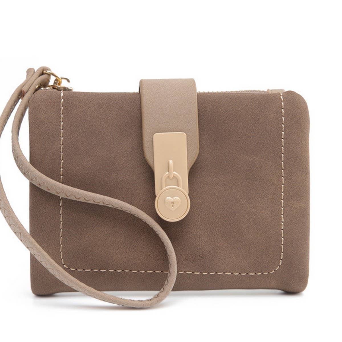 SHORT WOMEN'S SOLID COLOR FOLDING COIN PURSE_CWAB2340