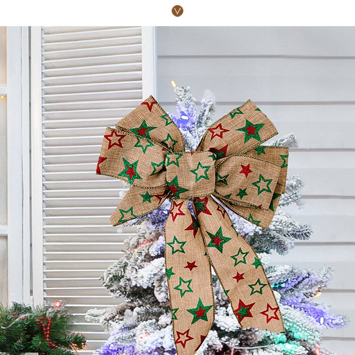 CWMM10252_ST. PATRICK DAY CHRISTMAS RIBBON BOW ORNAMENTS