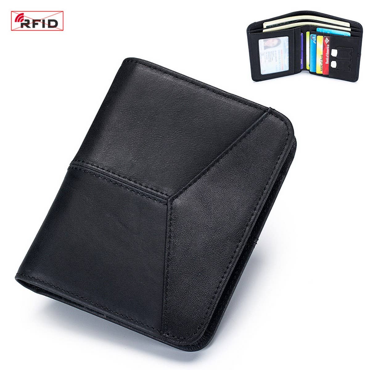 VINTAGE ANTI-THEFT MULTIFUNCTIONAL LEATHER WALLET_CWAB3821