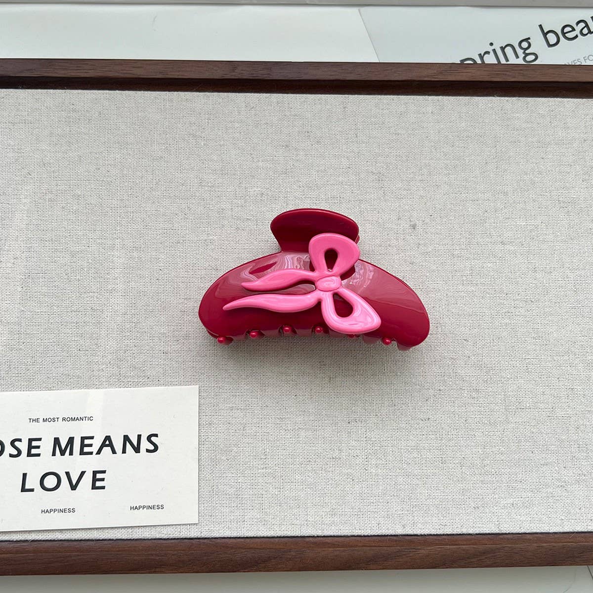 Colorful Bow Acetate Claw Clip?Y2K Hair Accessory