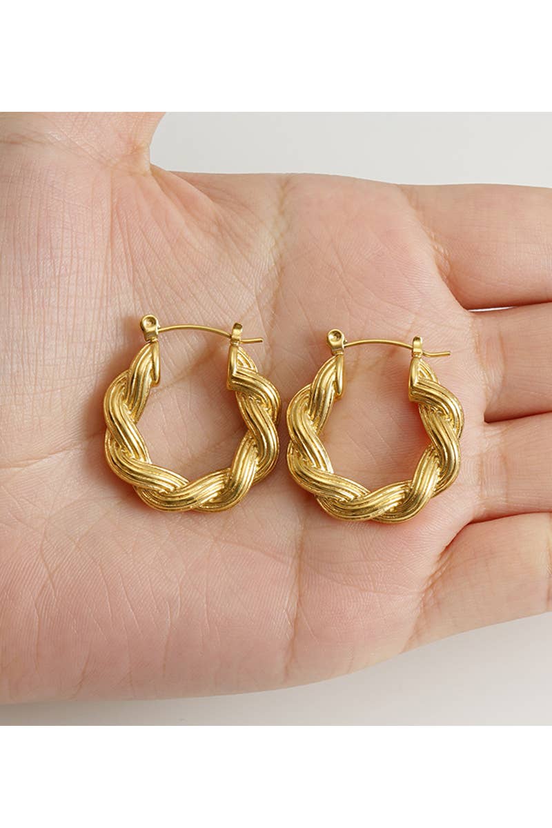 18K GOLD PLATED STAINLESS STEEL EARRINGS_CWAJE0375