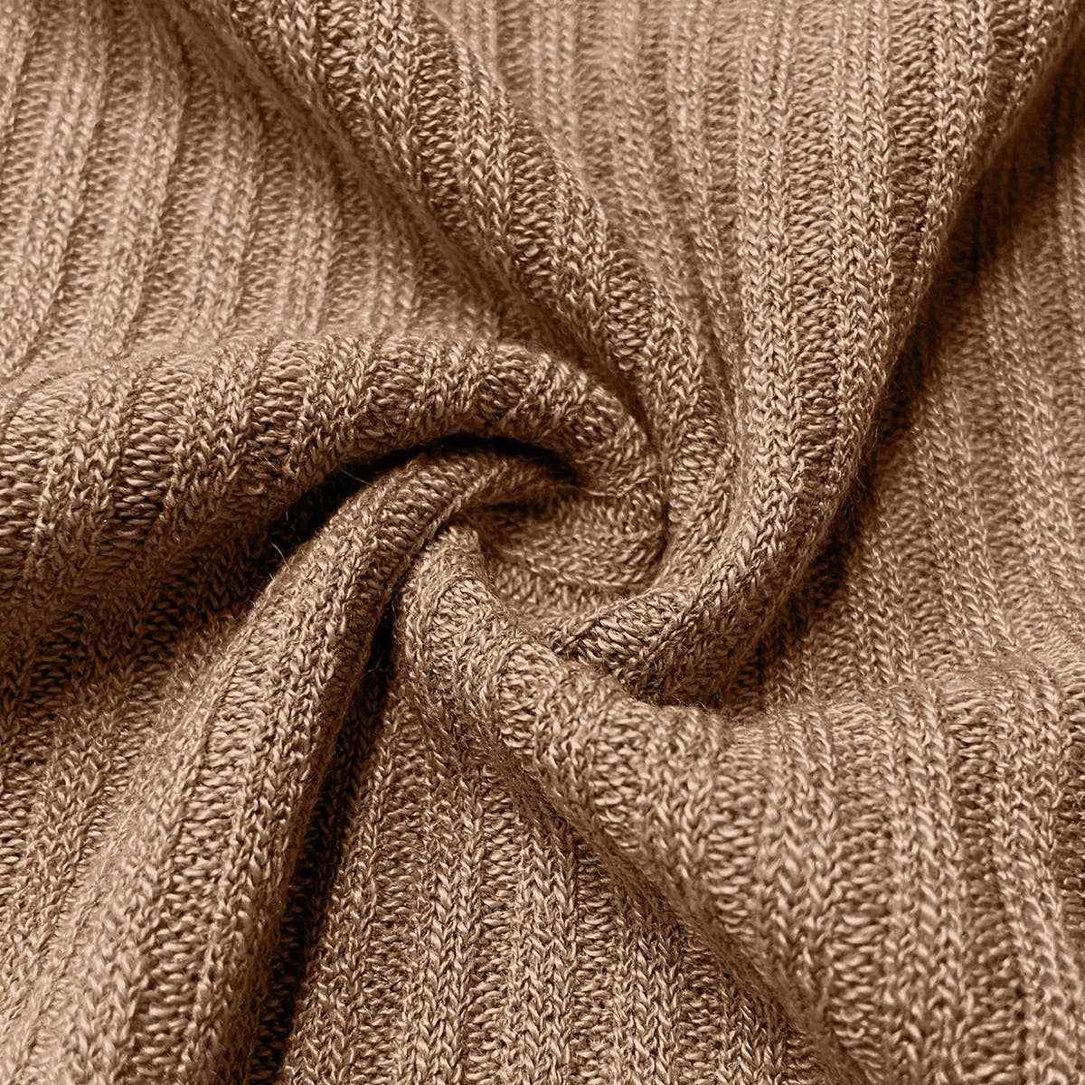 Solid-color off-the-shoulder knitted dress