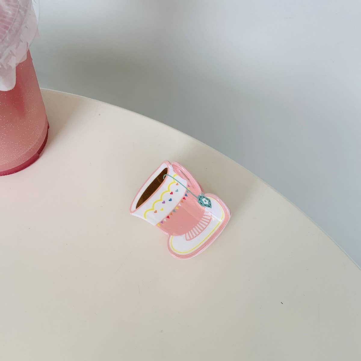 Acrylic Coffee Cup Hair Claw - Cute Shark Clip_CWASC1585