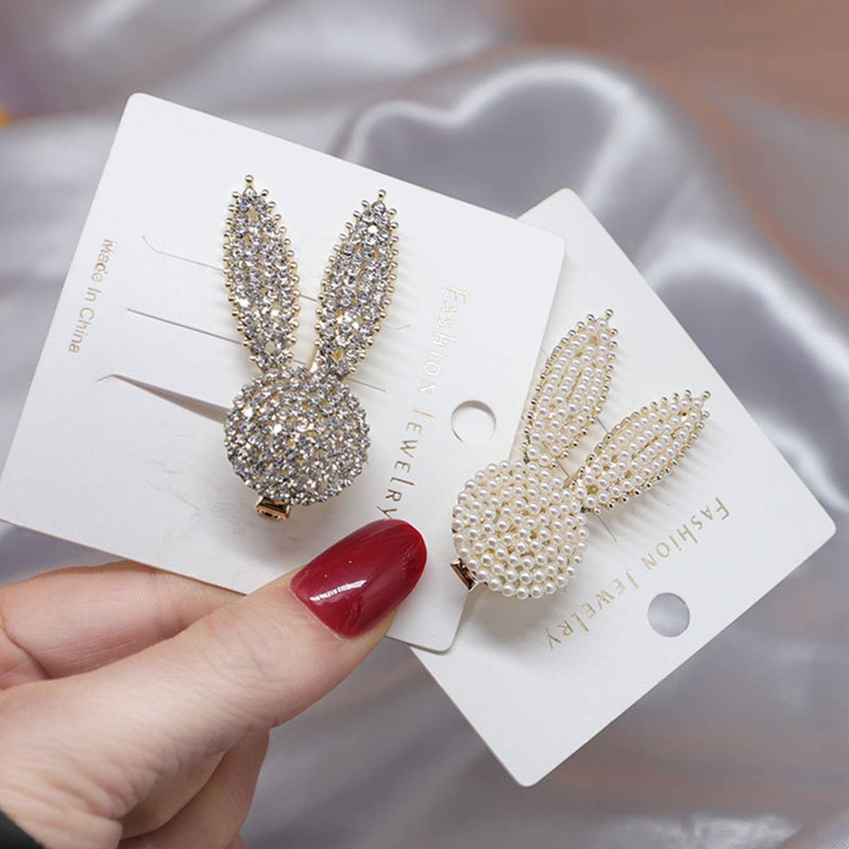 Cute Rabbit Ears Hair Clip, Student Bang Pin