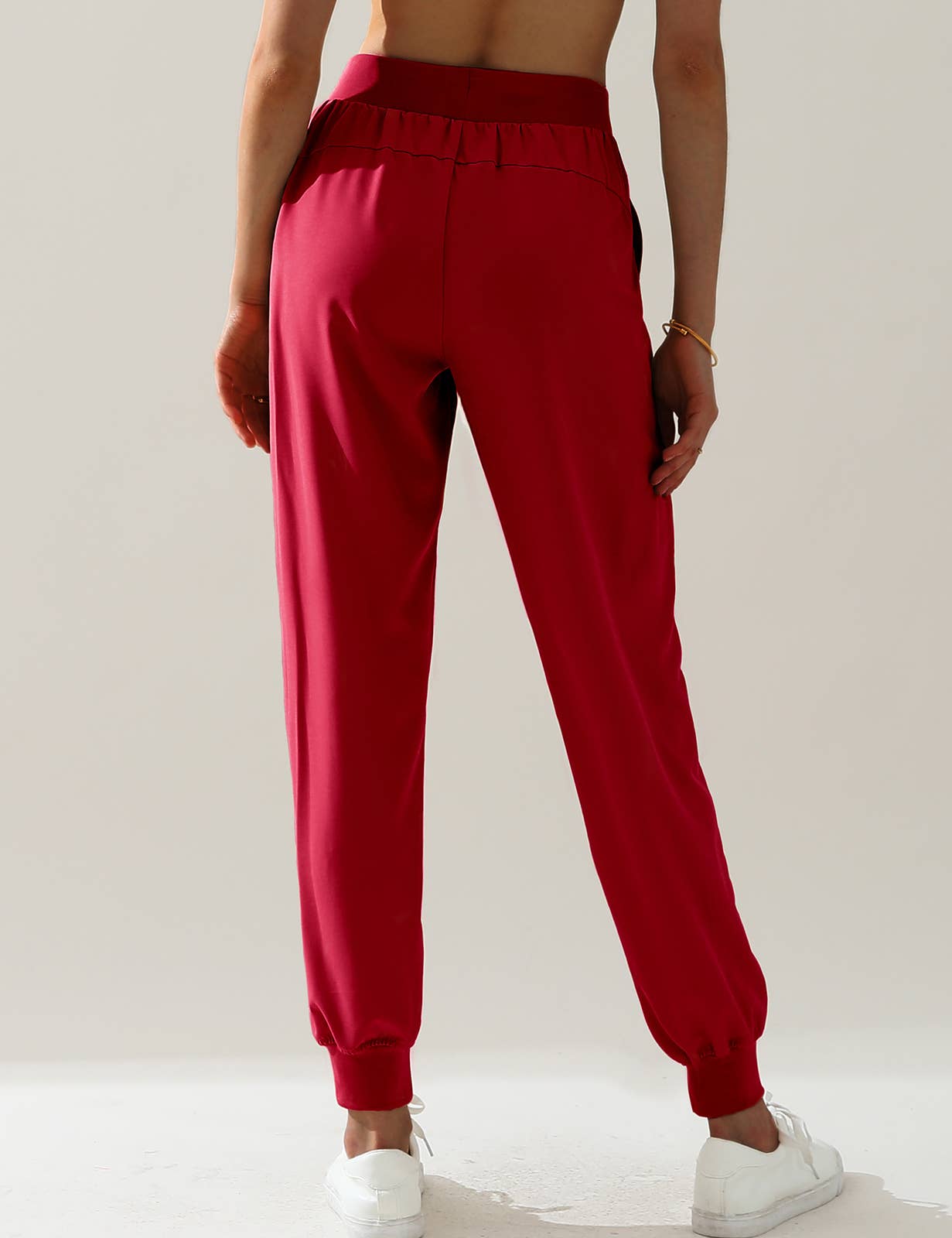 CWBLP423_Elastic Band Waist With Side Pocket Pants