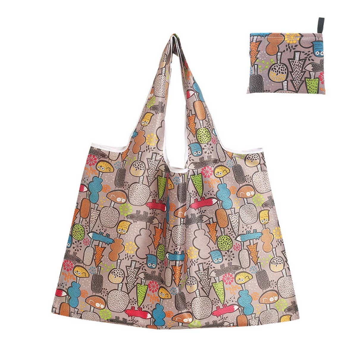 LARGE FOLDABLE CARTOON PRINTED SHOPPING BAG_CWAB3456