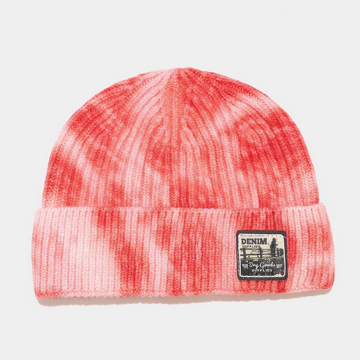 LABEL TIE-DYED MELON-SHAPED HAT KNITTED HAT_CWAH2076