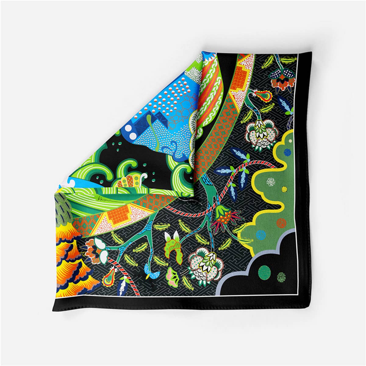 Twilled Satin Mini Scarf ? Hair & Bag Ribbon Wrap