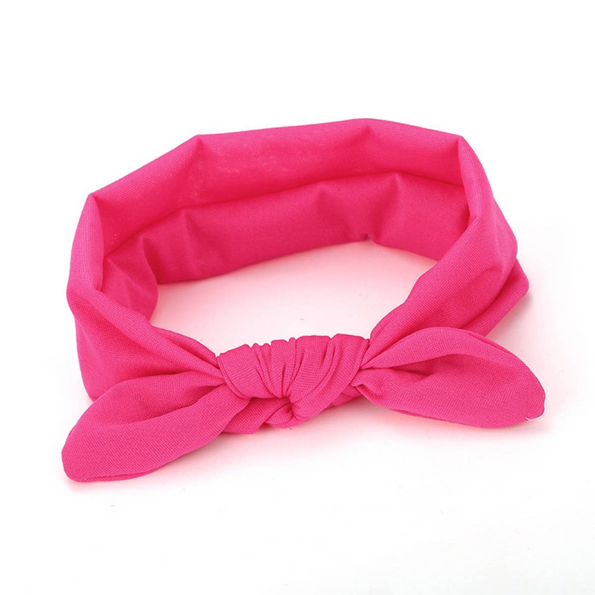 CWAHA6414_BOWKNOT FABRIC RABBIT EAR HEADBAND