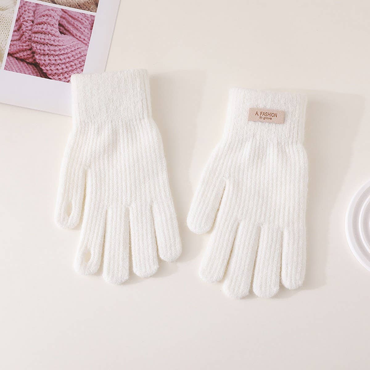 WINTER WARM CUTE TOUCH SCREEN FULL FINGER GLOVES_CWAG0190