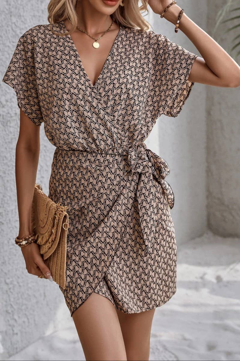 CWDSD10533_LITERARY RETRO ELEGANT RESORT STYLE DRESS