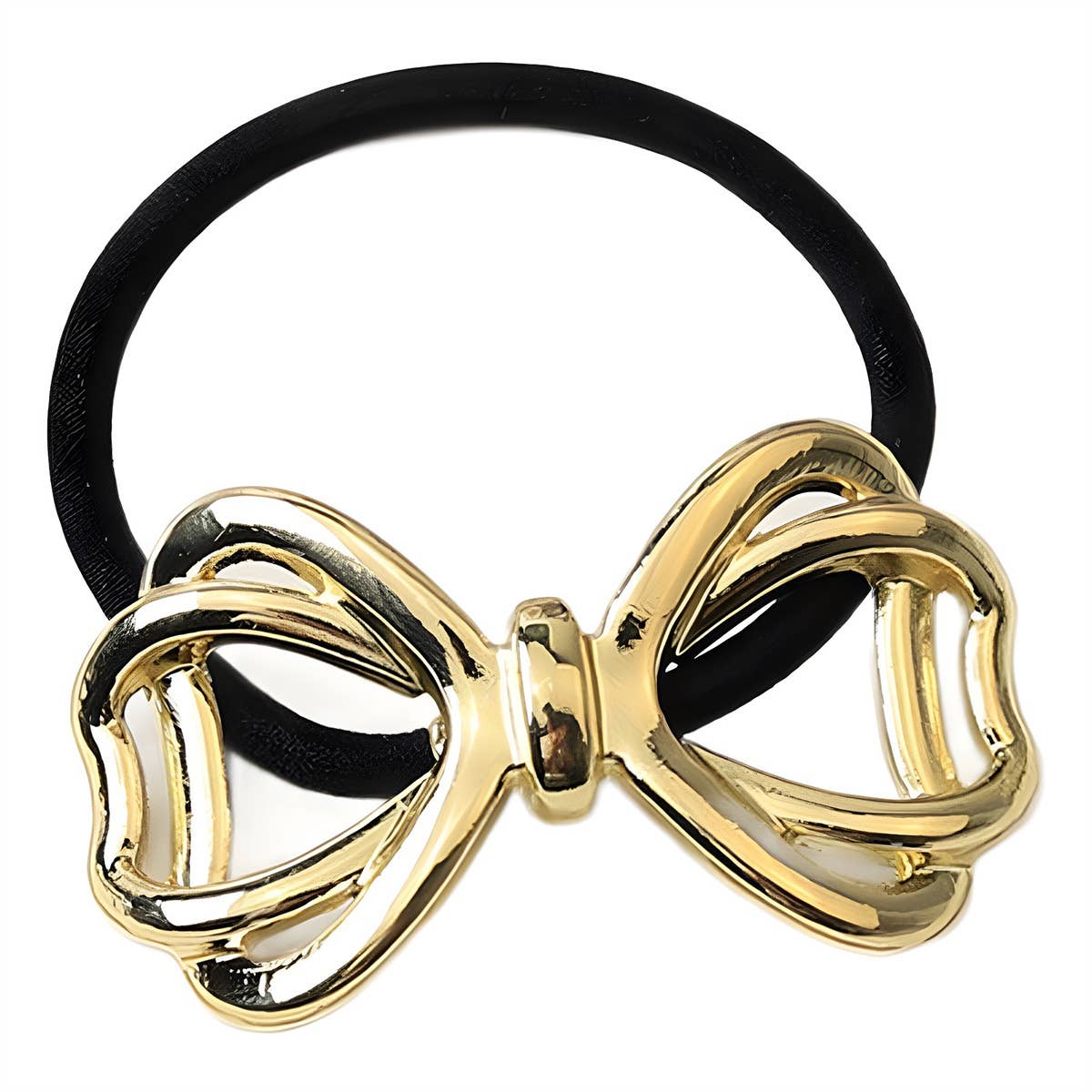 DESIGN HOLLOW BOW HAIR SCRUNCHIES