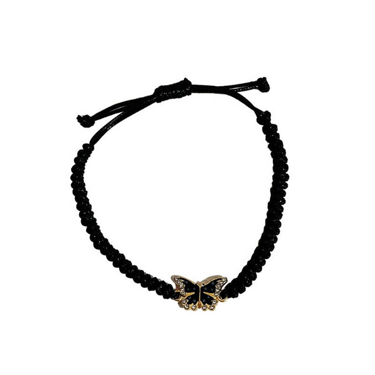 Boho Butterfly Wax Rope Anklet Beach Style_CWMM6350