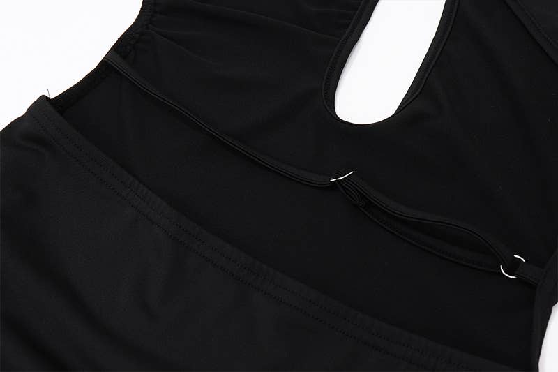 Fashionable Sexy Street Backless Hollow Bodysuit