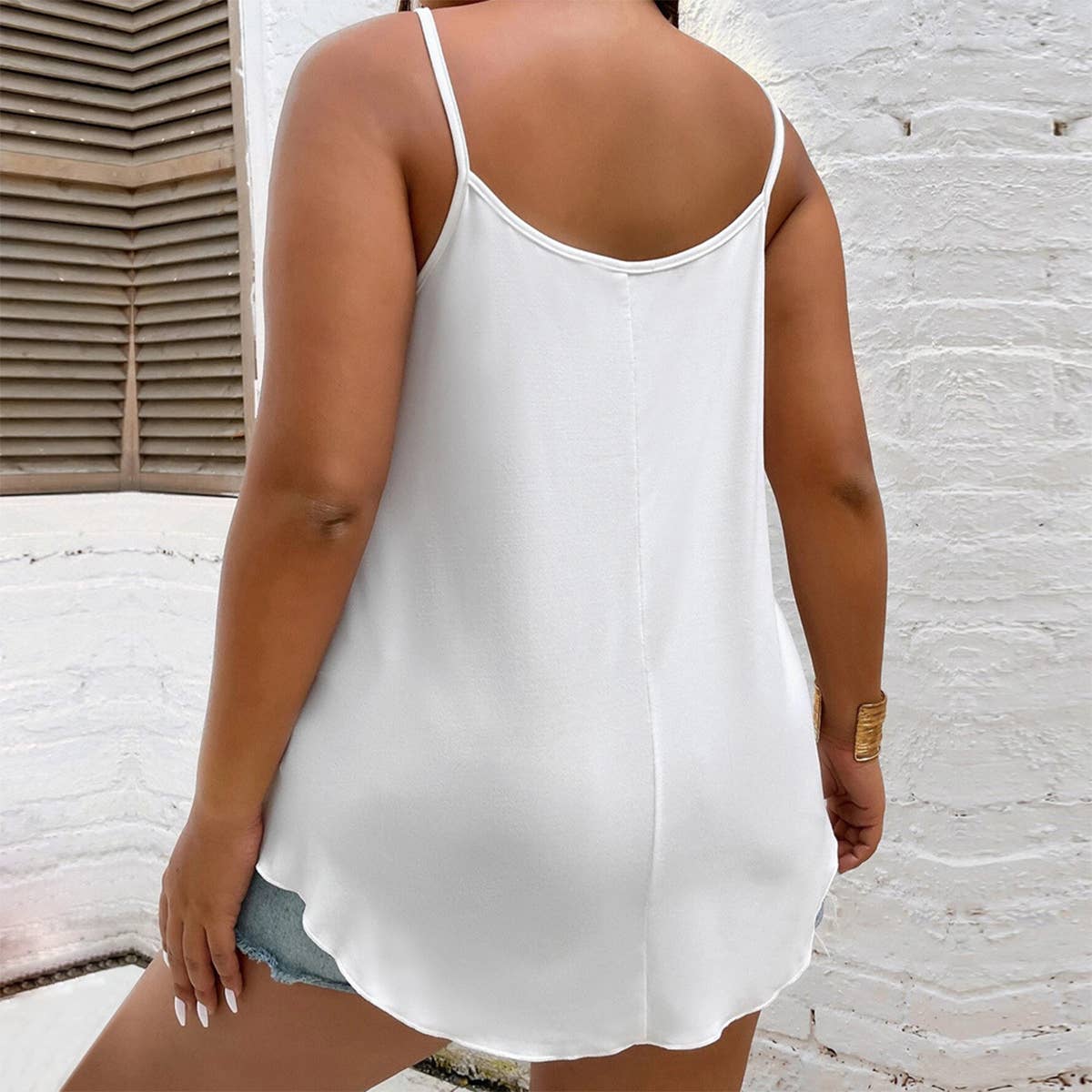 Solid colored tank tops go with everything