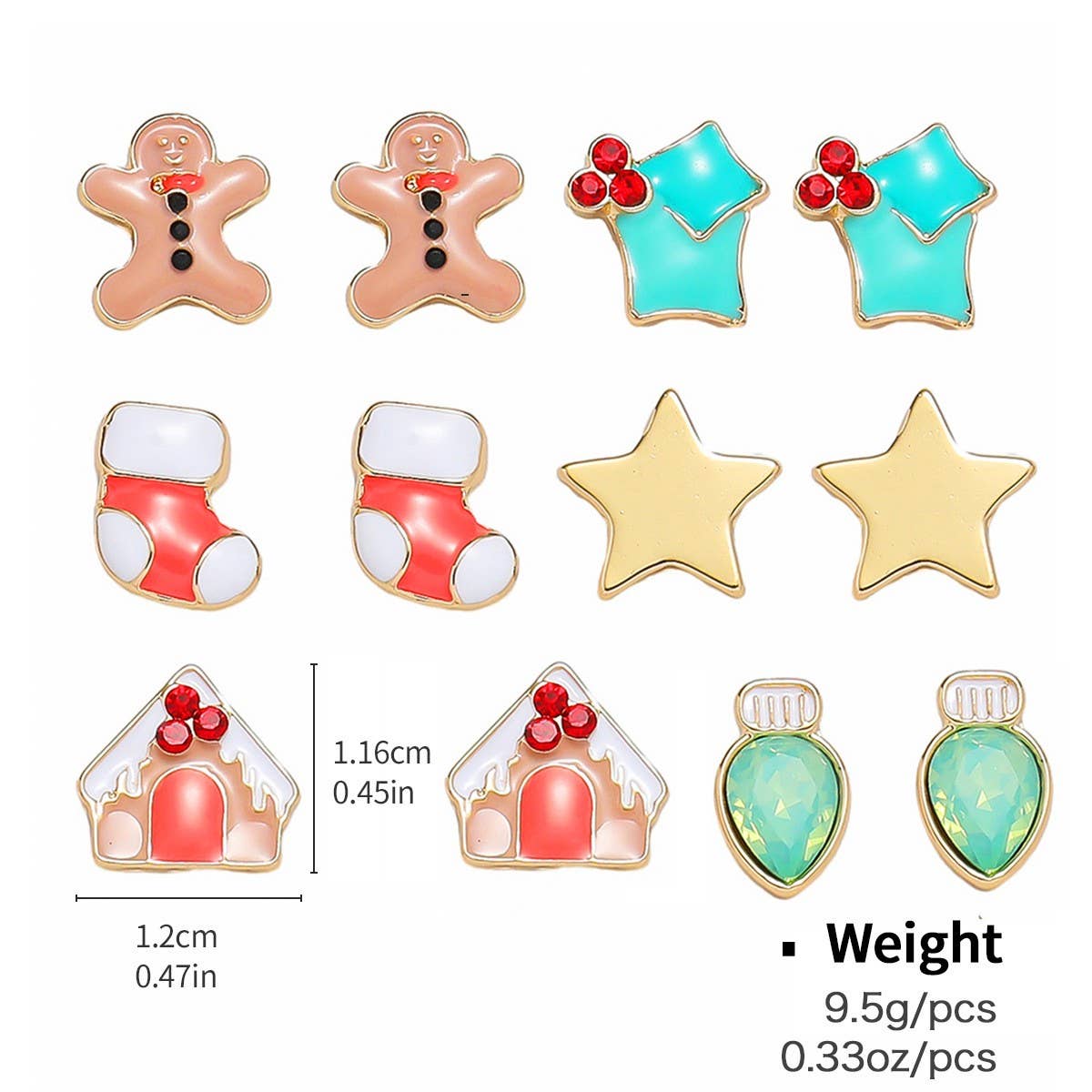 CHRISTMAS COLLECTION NECKLACE AND EARRING SET