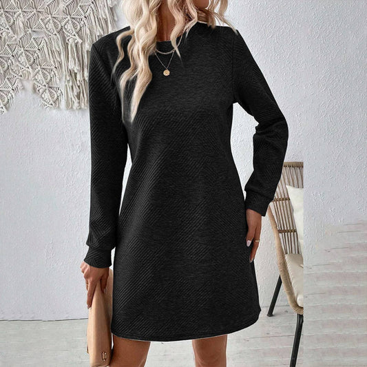 SIMPLE MATCHING TEXTURE LOOSE MEAT SKIRT