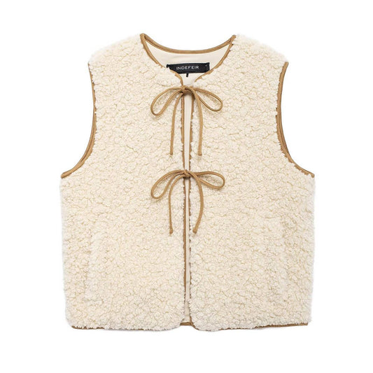 STYLISH CASUAL FLEECE VEST VEST LADY