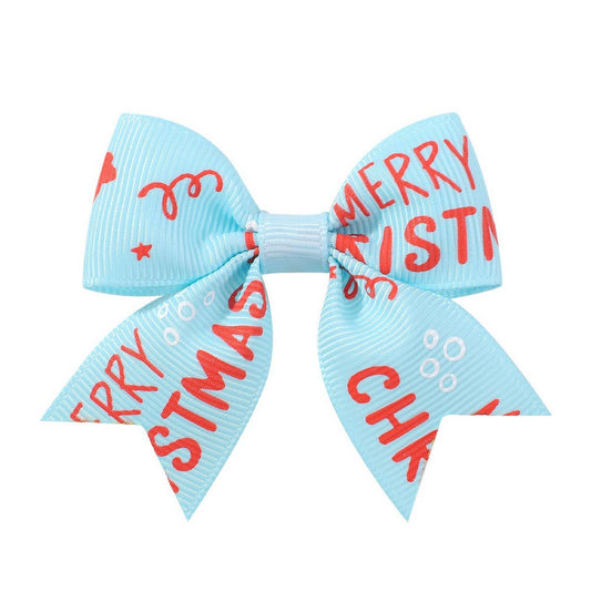 Girls¡¯ Xmas Hair Clip with Reindeer & Snow