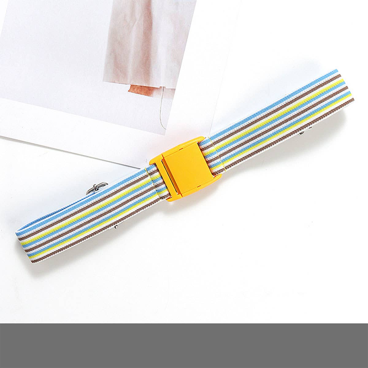 VERSATILE BRAIDED BELT BUCKLE ELASTIC BELT_CWABE0683