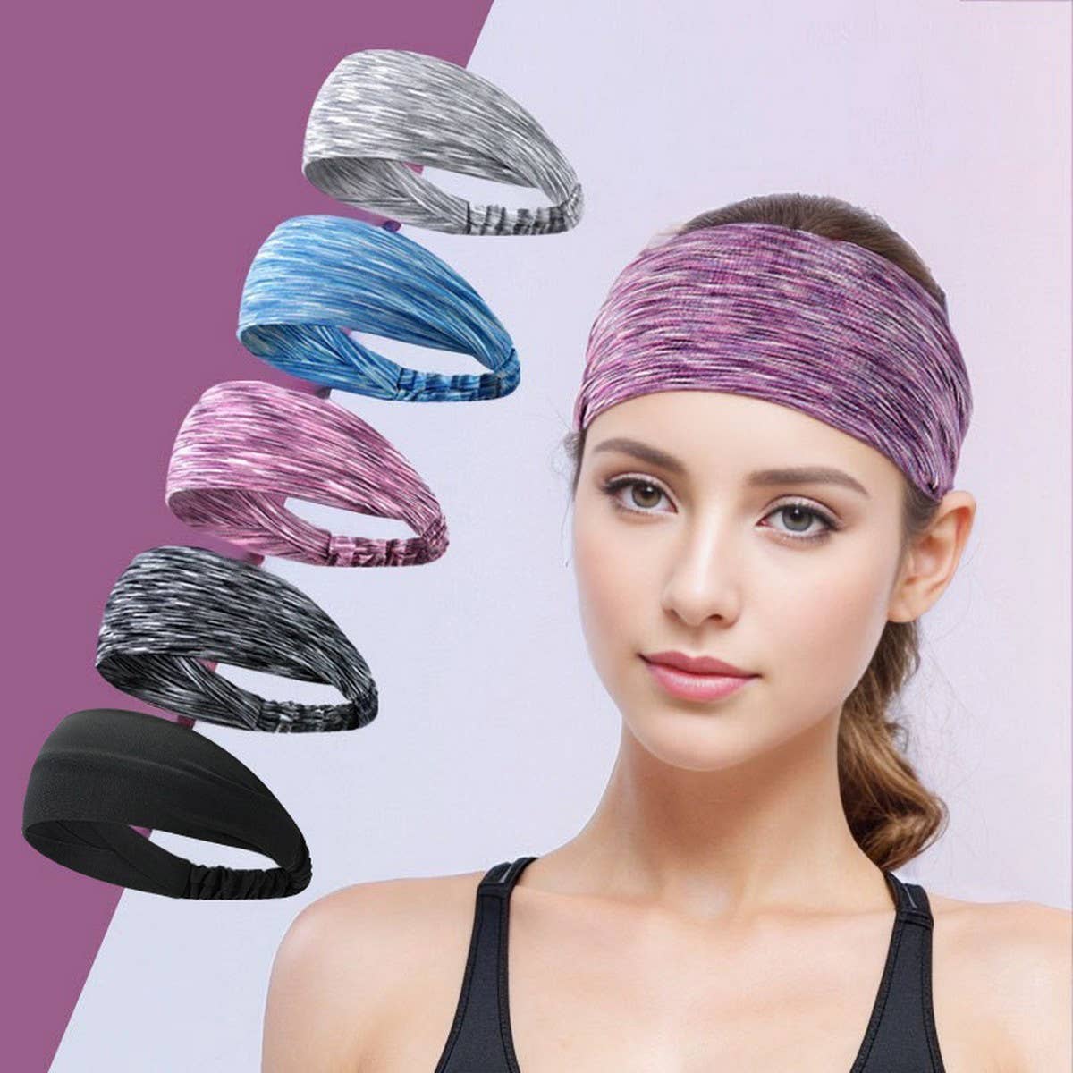 Breathable Sweatband for Yoga, Tennis & Workouts_CWMM7950