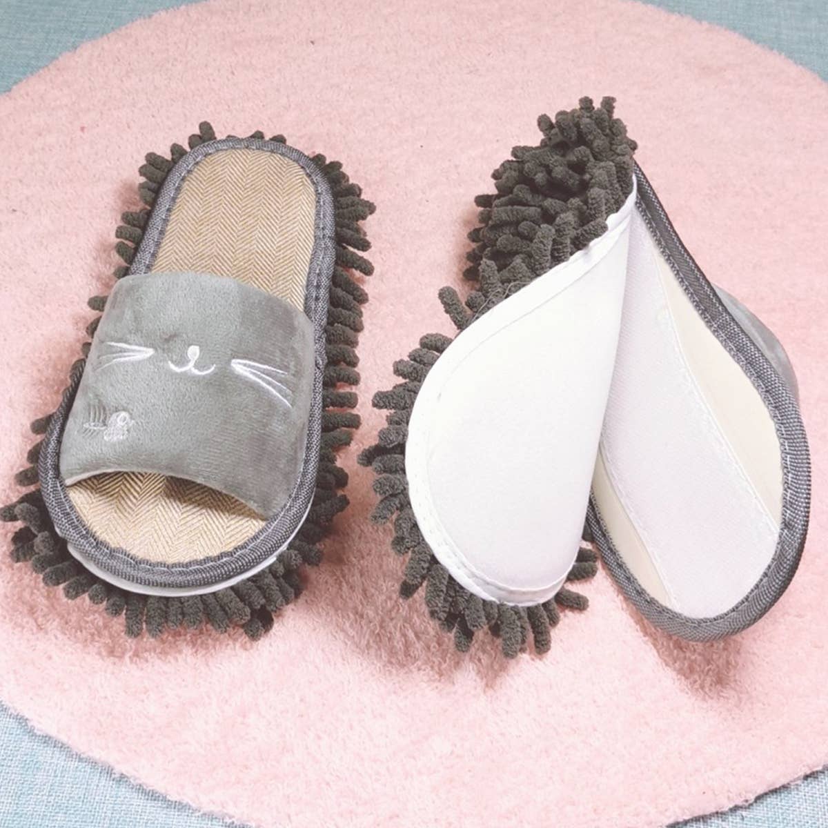 WASHABLE MOP SLIPPERS  MOP SHOES DUSTING SLIPPERS