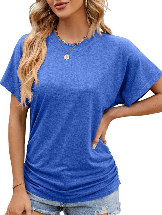 CREW NECK LOOSE SHORT SLEEVE T SHIRT_CWTSTS0139